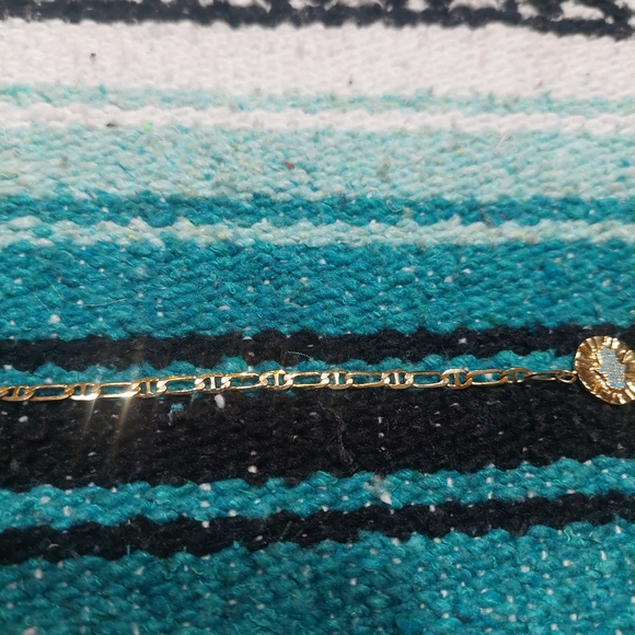 Gold Plated Hamsa Chain Necklace - Picture 4 of 8